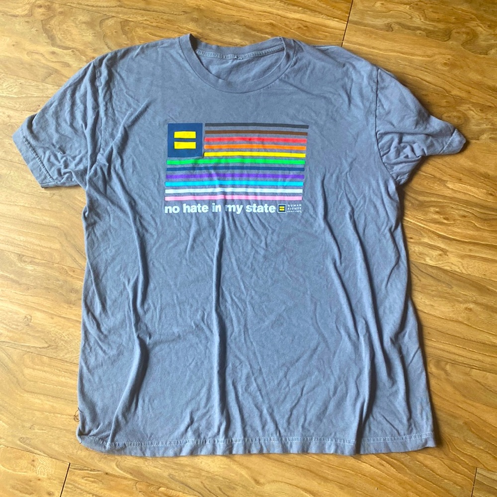 Large “No Hate in My State” Shirt